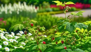 Framboisiers en fleurs : Les secrets des plantes compagnes pour une culture réussie dévoilés !
